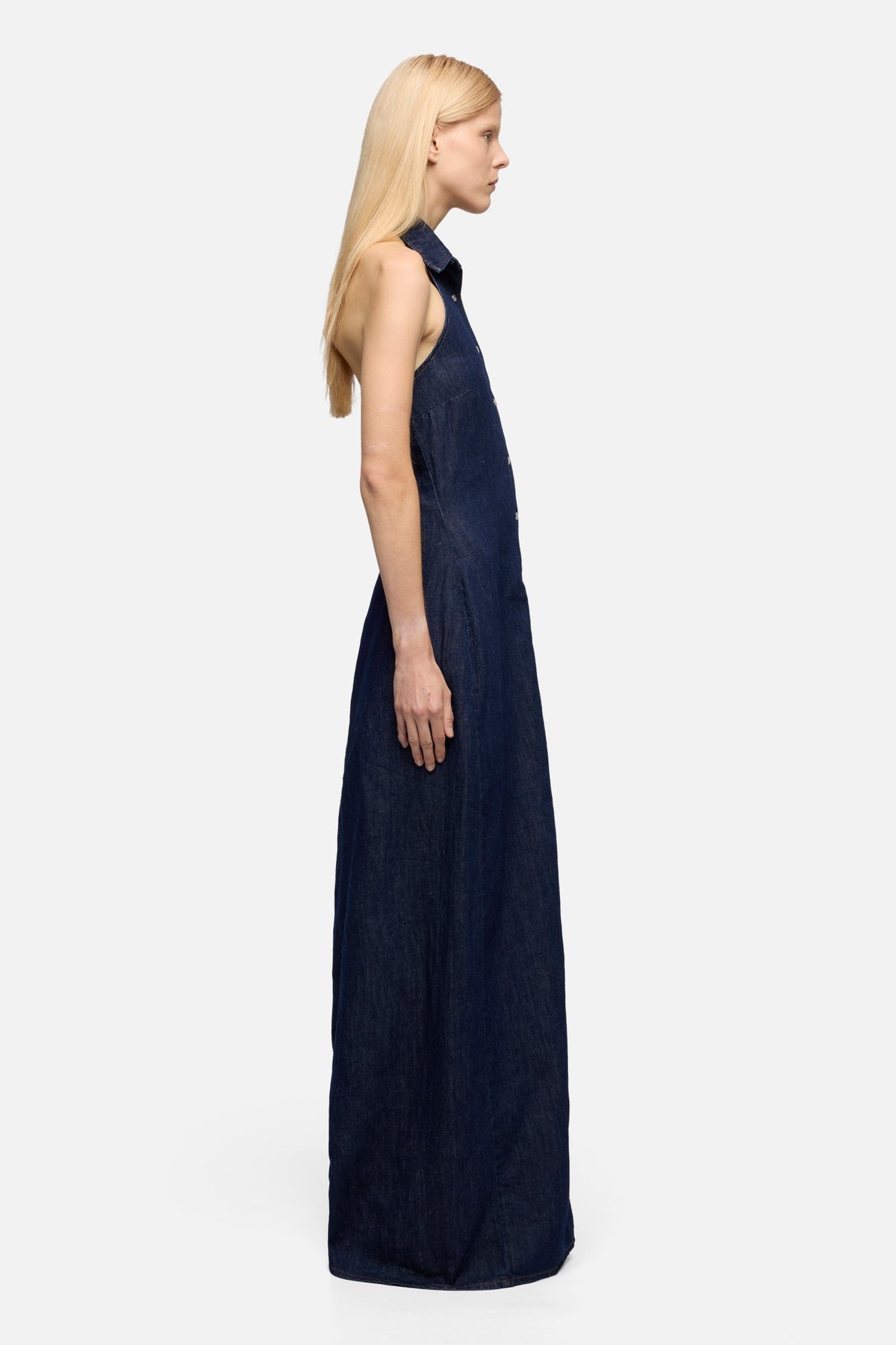 7 for all mankind red linen dress Backless linen-blend maxi dress Red For Women