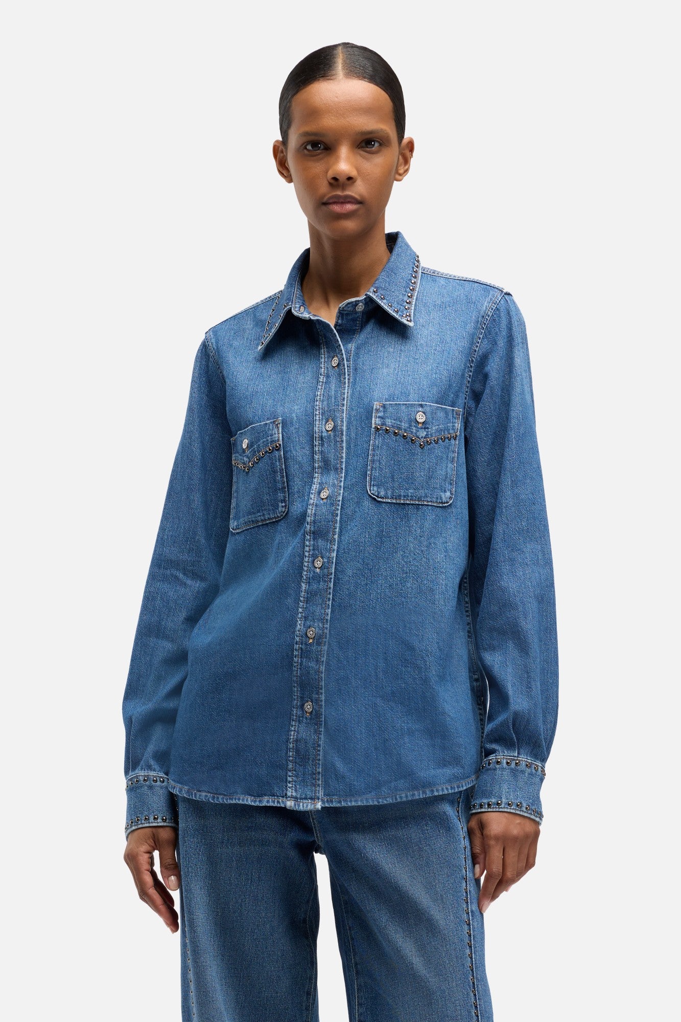 Denim Western Shirt in Street Wise | 7 For All Mankind