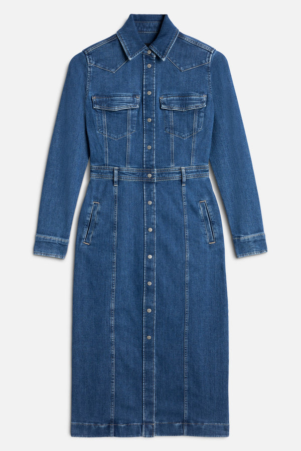LUXE DRESS in The Softest Denim You Ever Had