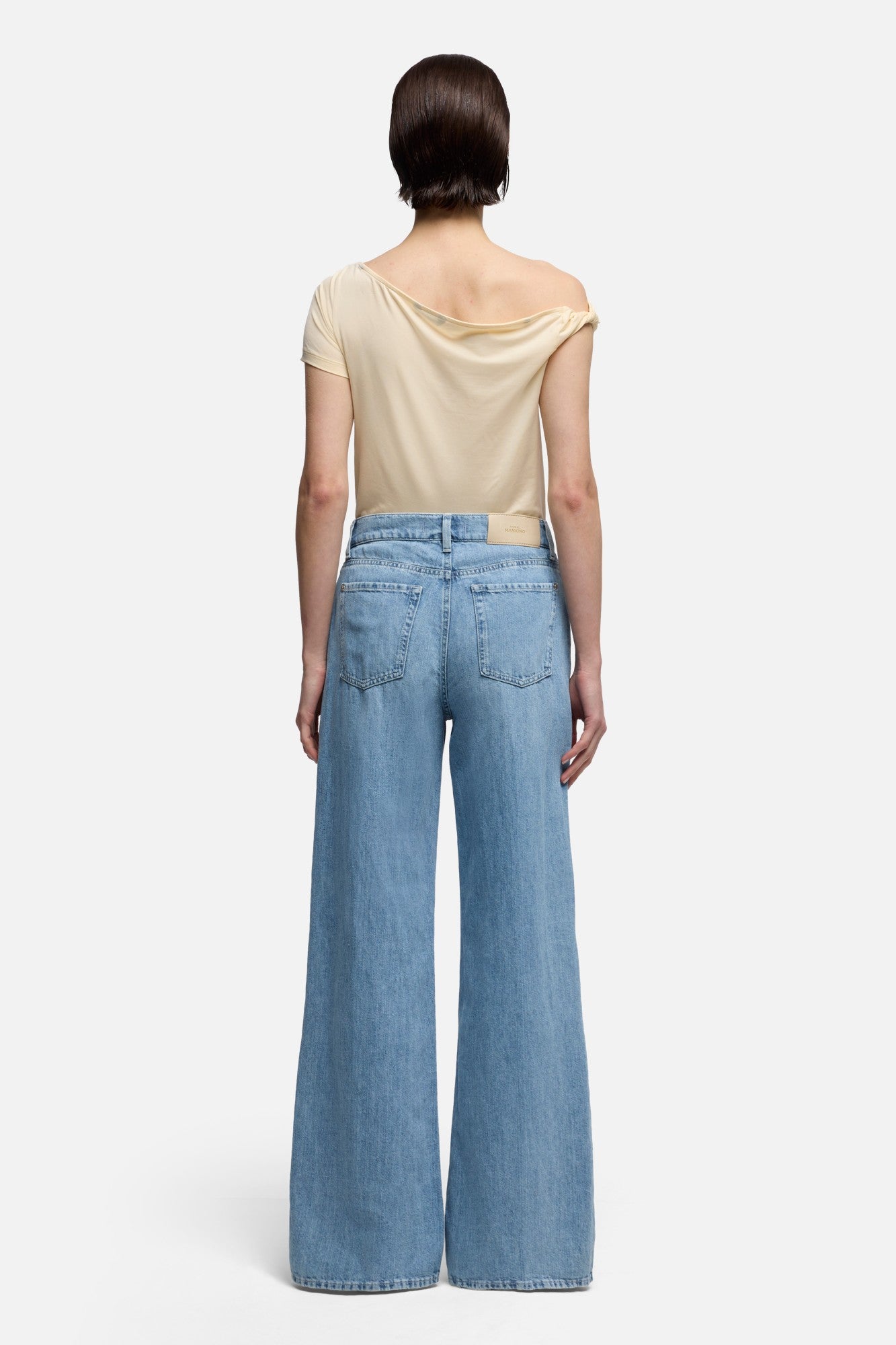 TAILORLESS LOTTA in Indigo Linen Iris | 7 For All Mankind