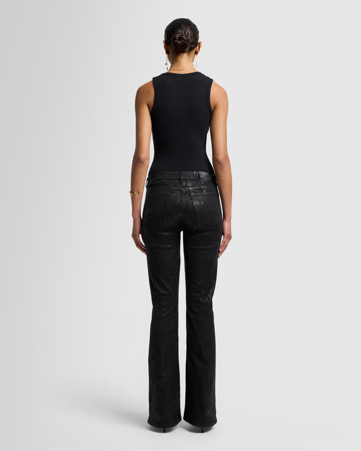 High Waist Ali in Black Cobra