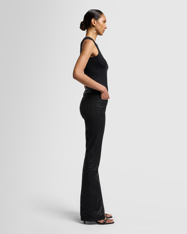 High Waist Ali in Black Cobra