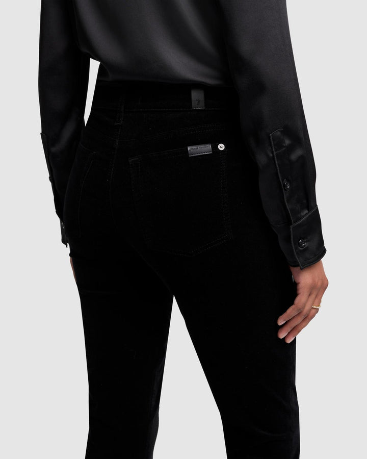 Velvet High Waist Ali in Black | 7 For All Mankind