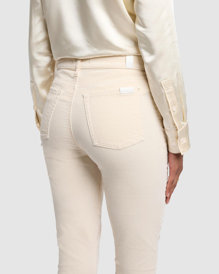 Velvet High Waist Ali in Eggshell