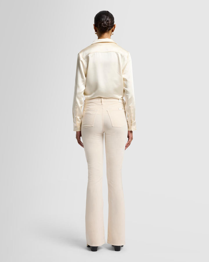 Velvet High Waist Ali in Eggshell