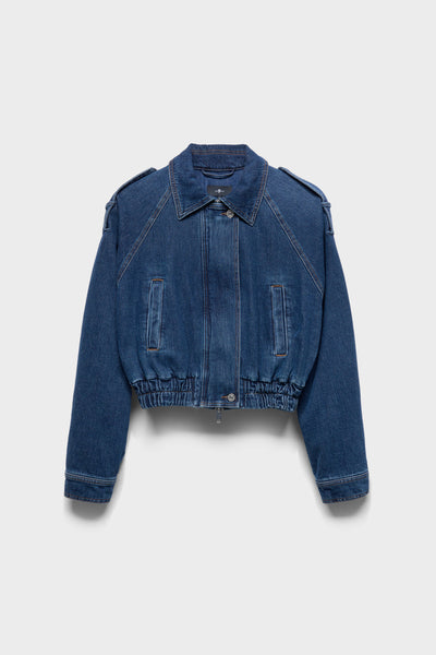 AVIATOR JACKET in Denim Radar