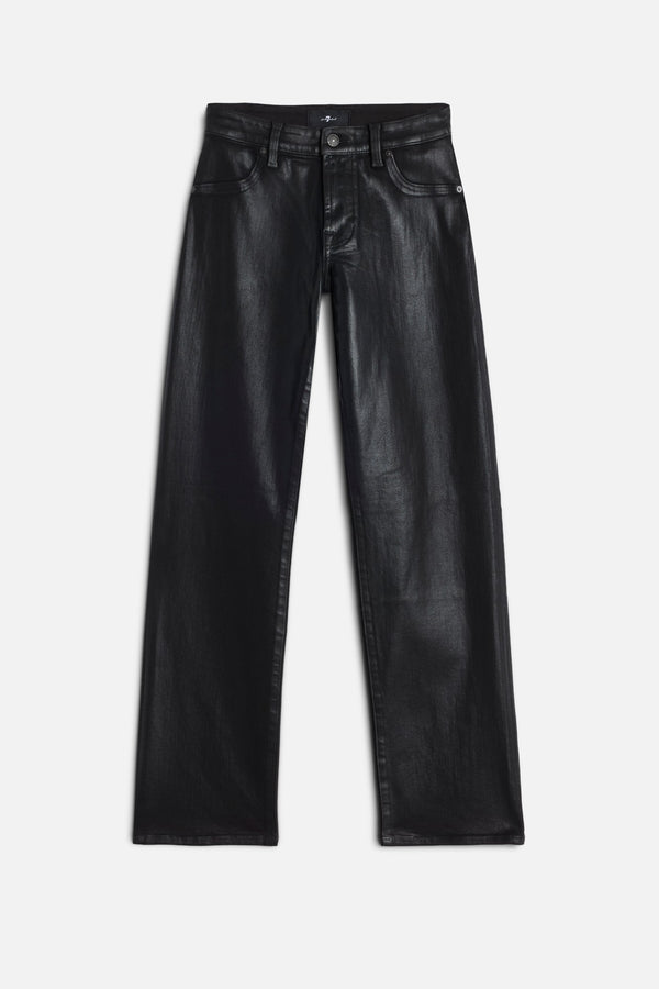 CALIE STRAIGHT in Coated Denim