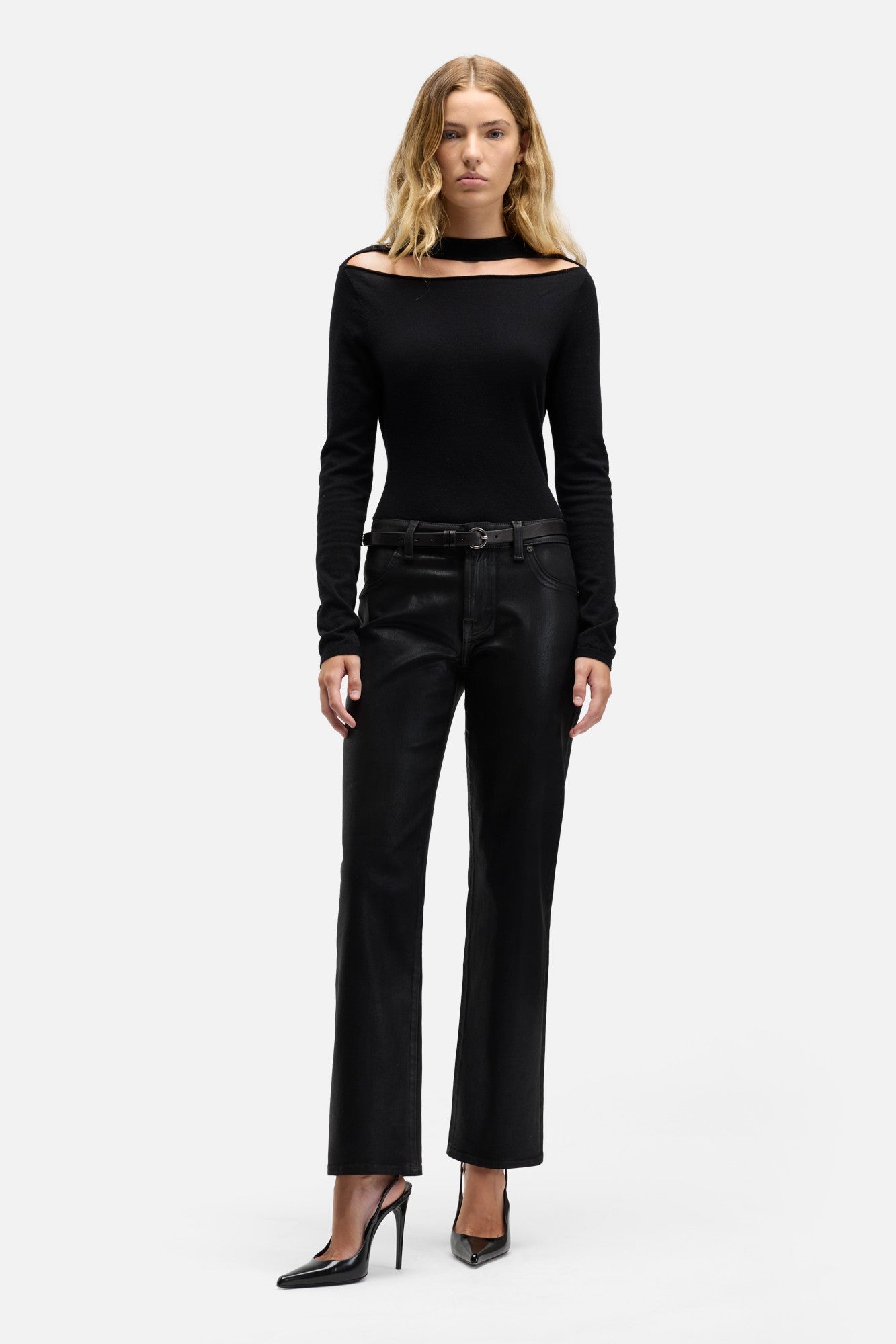 【CS】coated wide denim pants black size2 CS】coated wide denim pants – PRESSING WEB SHOP