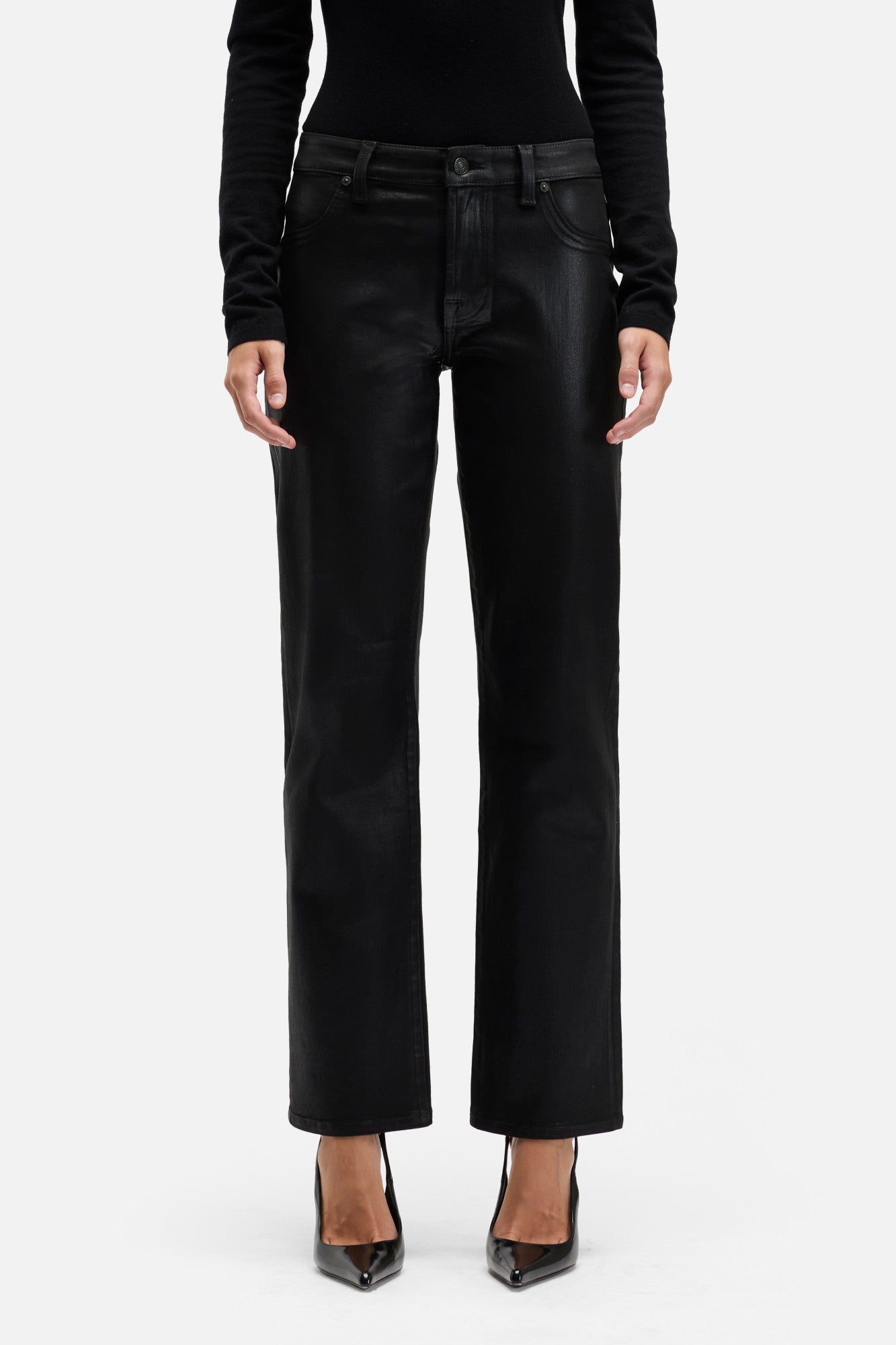 【CS】coated wide denim pants black size2 CS】coated wide denim pants – PRESSING WEB SHOP
