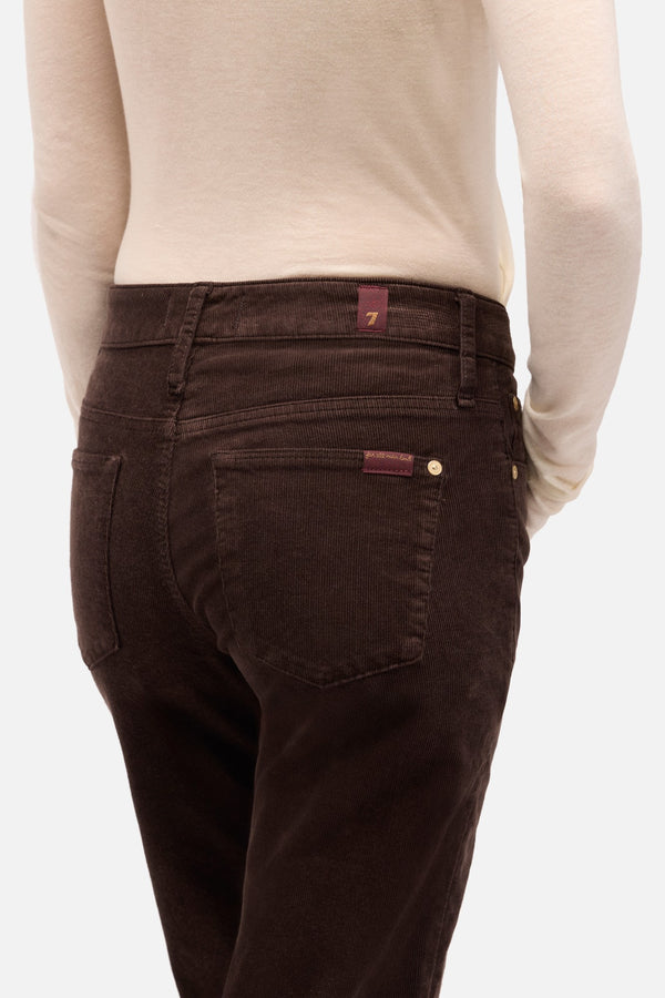 Corduroy Calie Straight in Coffee Bean