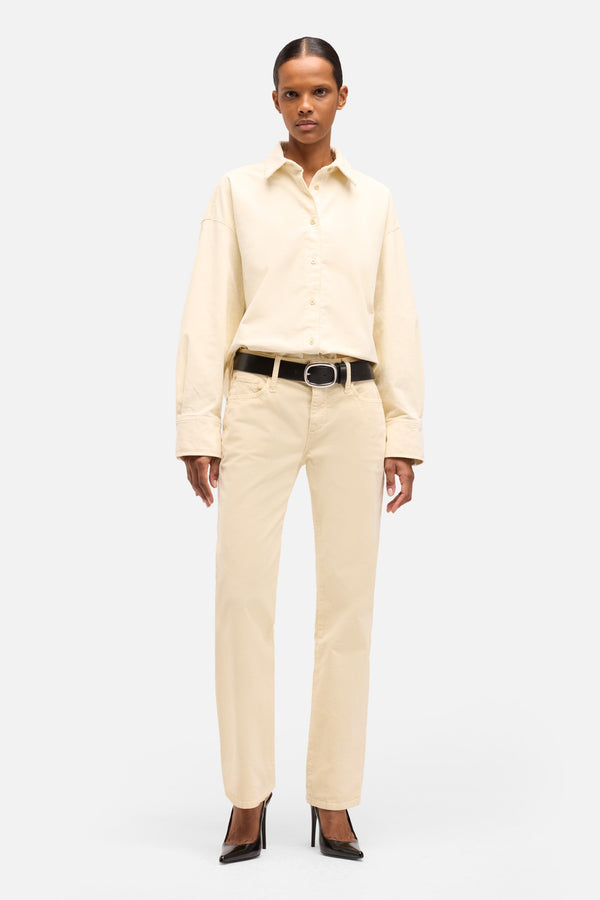 Corduroy Calie Straight in Eggshell