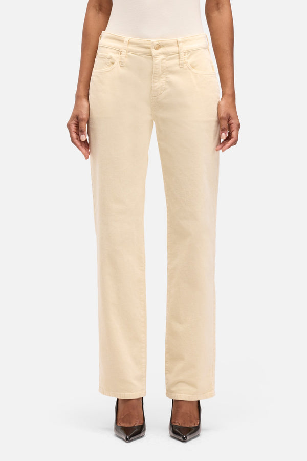 Corduroy Calie Straight in Eggshell