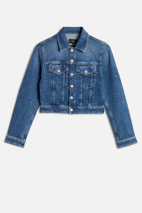 EMBELLISHED SHRUNKEN JACKET