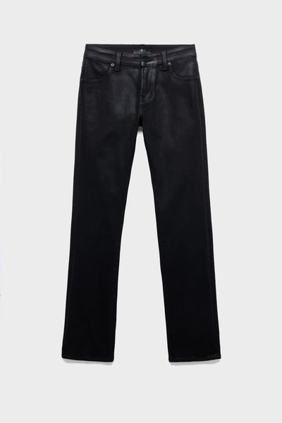 THE SLIM in Coated Denim Black
