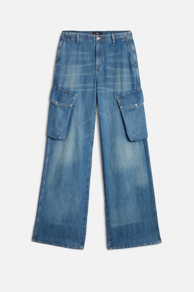 CARGO LOTTA in Indigo Linen Ocean Mist