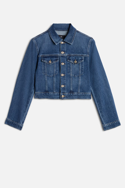 DARTED SHRUNKEN JACKET in Comfort Seaside