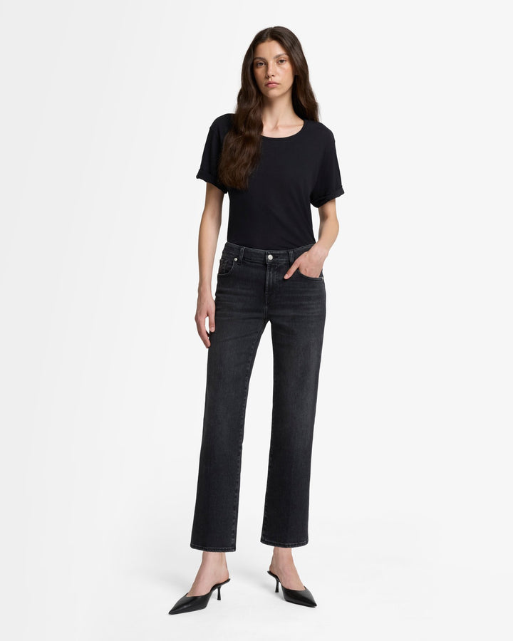 Luxe Vintage Calie Straight Ankle in Bottomline