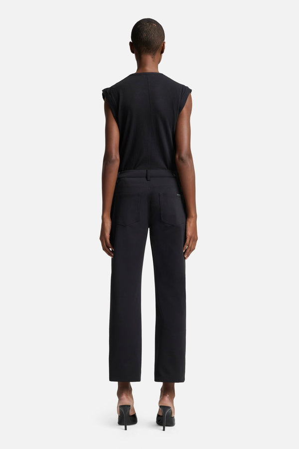 Luxe Performance Knit Calie Straight Ankle in Black