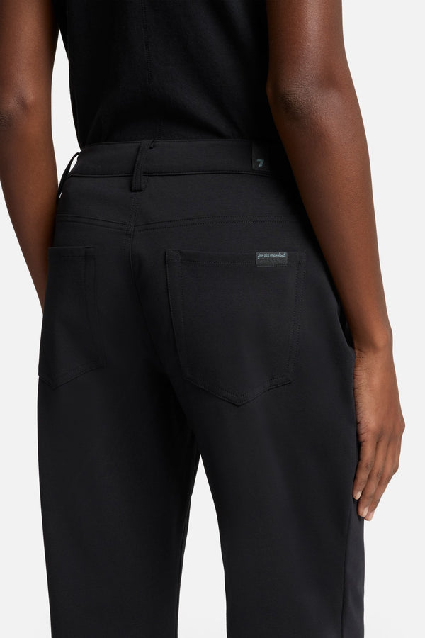 Luxe Performance Knit Calie Straight Ankle in Black