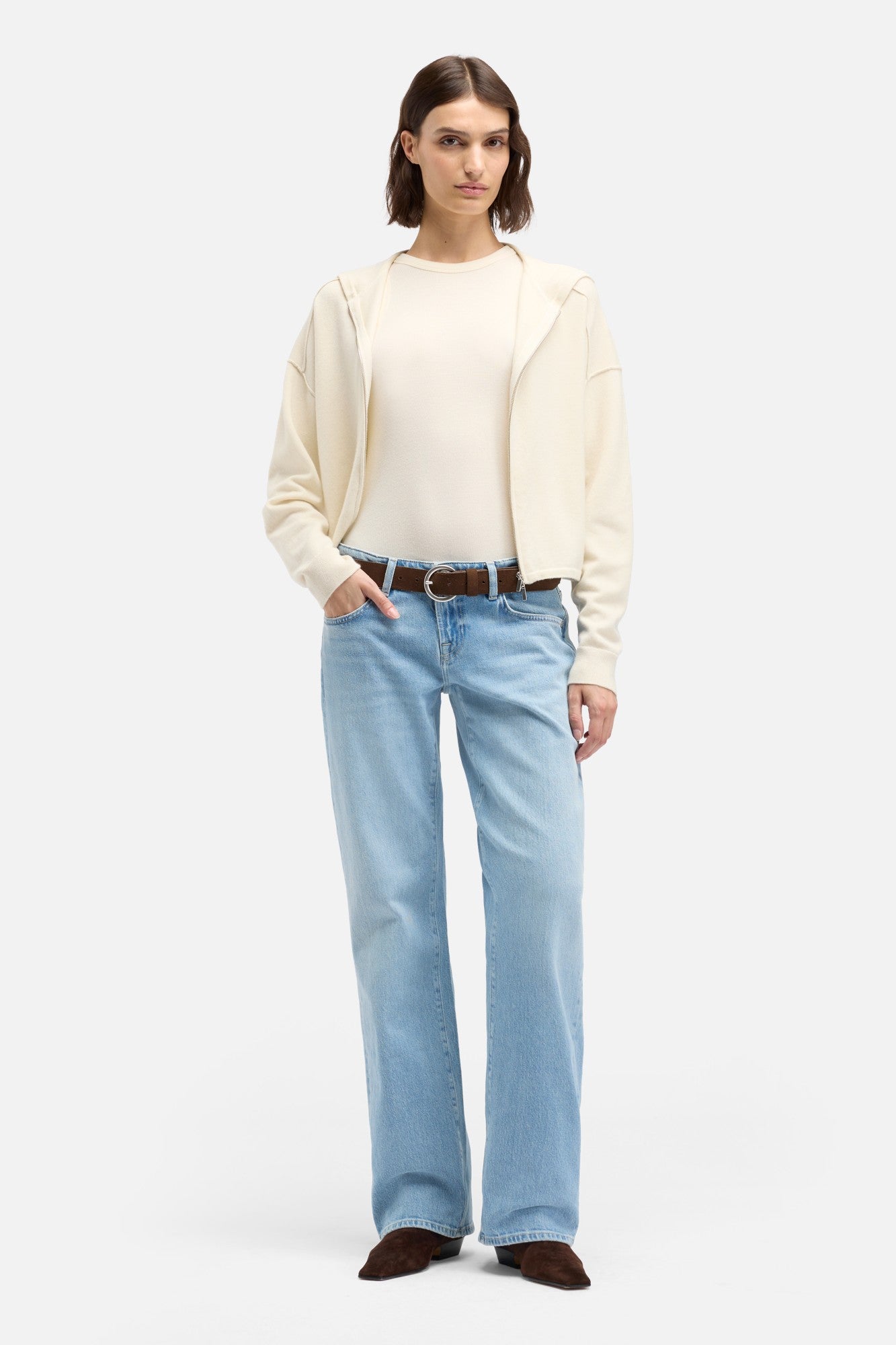 LOW STRAIGHT in MANKIND Seabreeze | 7 For All Mankind