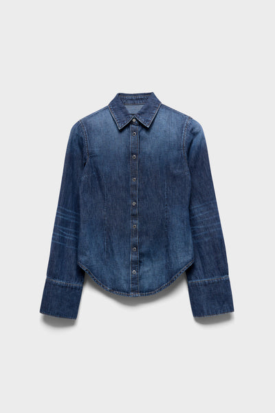 CLEAR SHIRT in Denim Rainfall