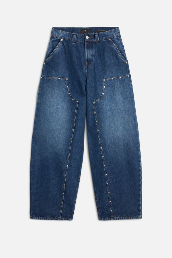 STUDDED BALLOON JEANS