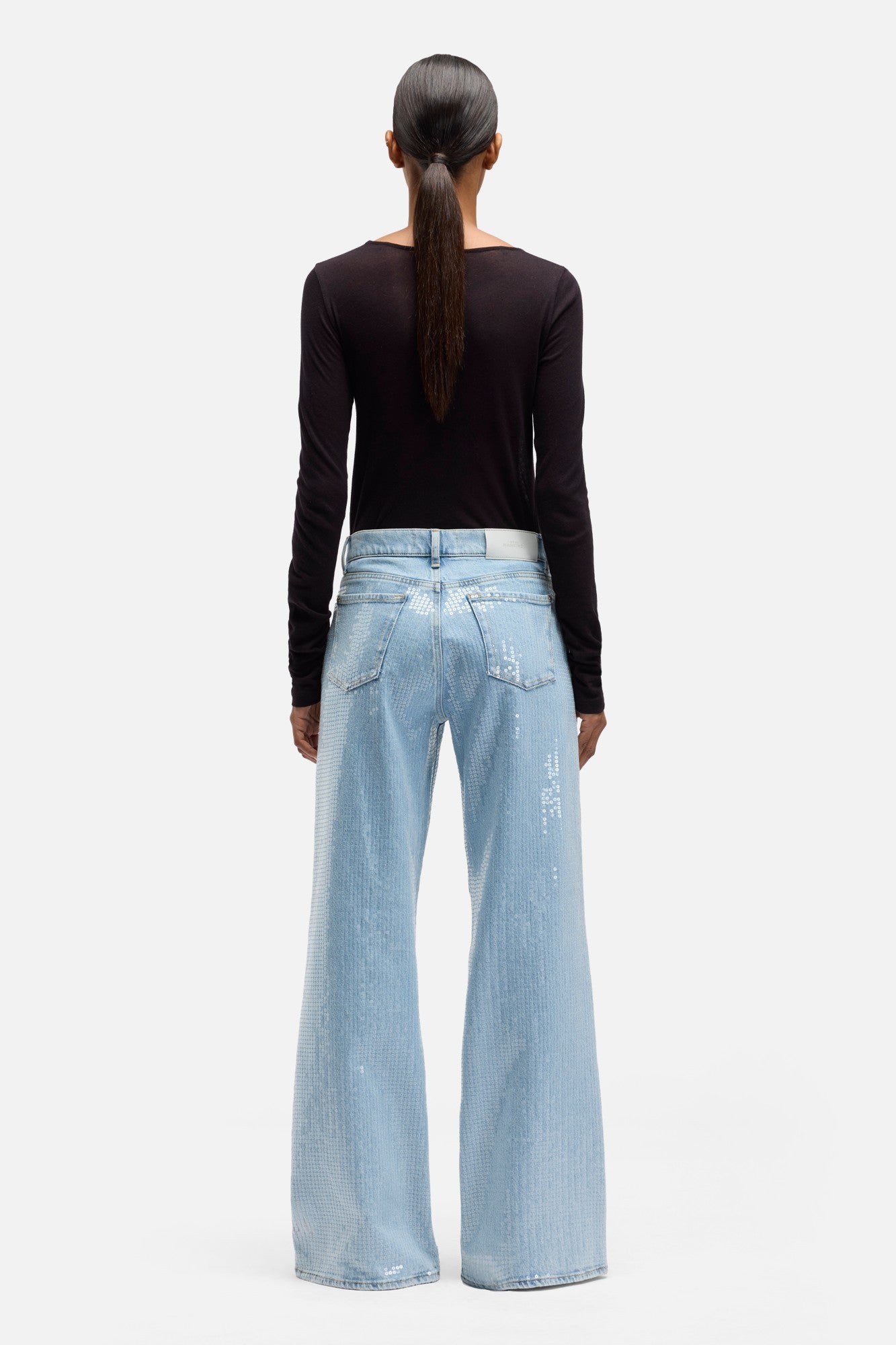 7*中様 【美品】Embellished Denim Wide Pants MANKIND Lotta in Shimmer | 7 For All Mankind
