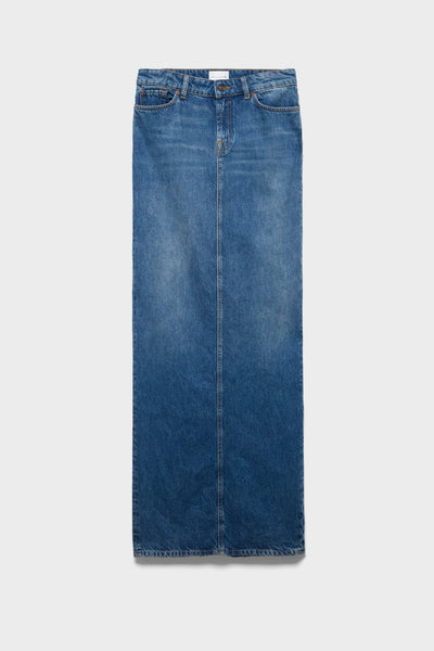 FULL LENGTH SKIRT in Denim Midtown