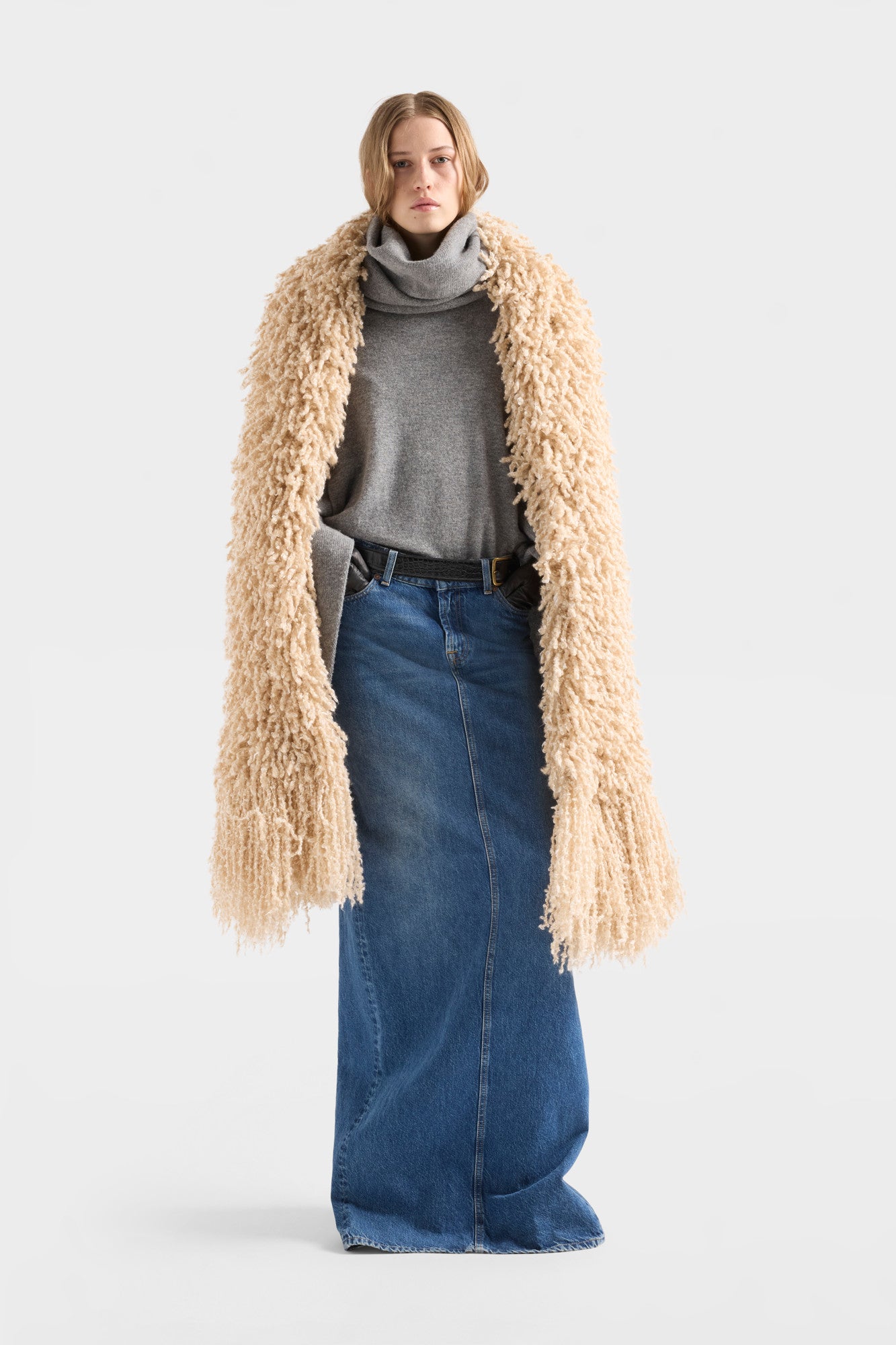 FULL LENGTH SKIRT in Denim Midtown | 7 For All Mankind