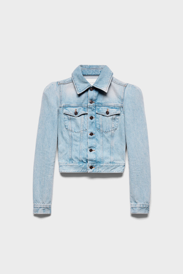 PUFF SLEEVE TRUCKER JACKET