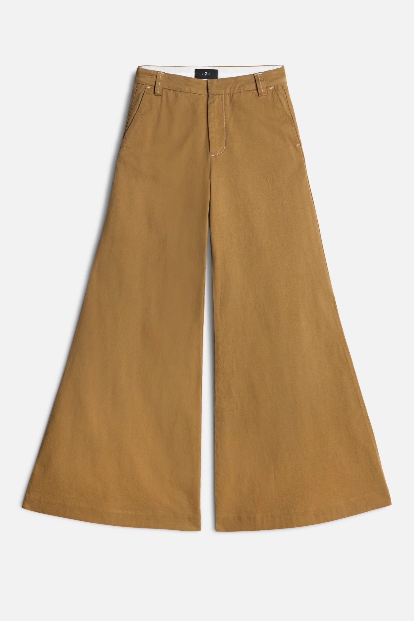 Comfort Twill Willow Palazzo Wide Leg in Sand Storm | 7 For All