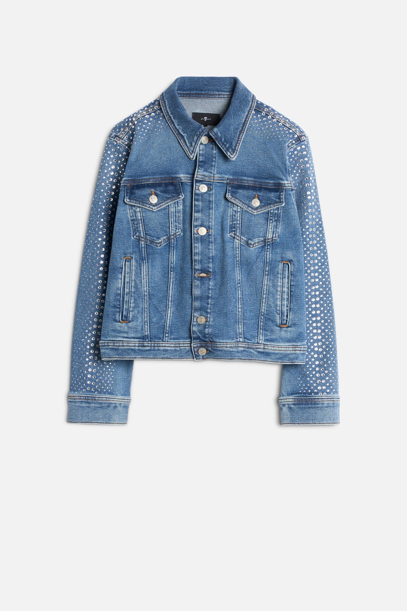 Luxe Vintage Adi Trucker Jacket in Love Soul | 7 For All Mankind