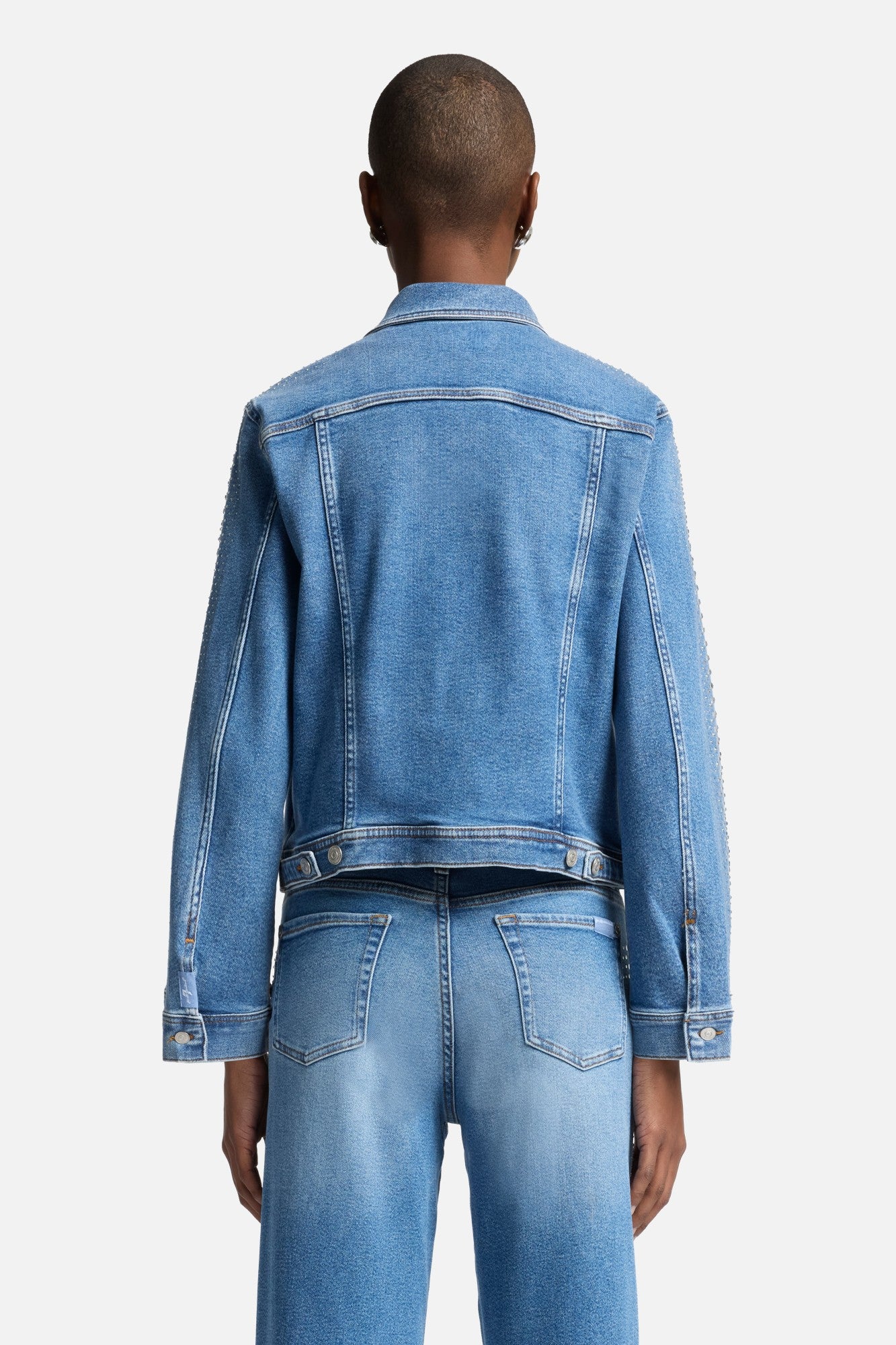 Luxe Vintage Adi Trucker Jacket in Love Soul | 7 For All Mankind