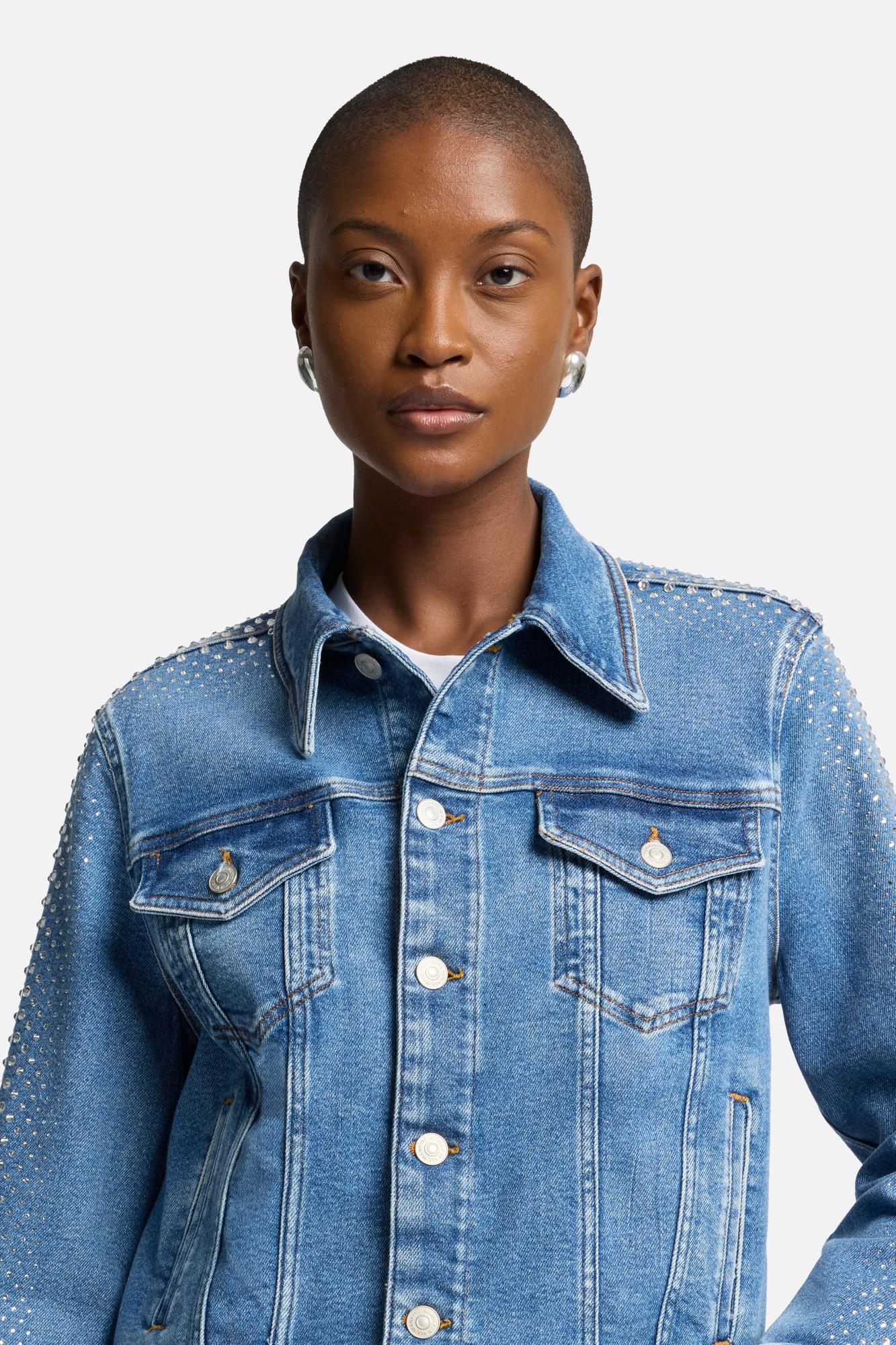 Luxe Vintage Adi Trucker Jacket in Love Soul | 7 For All Mankind