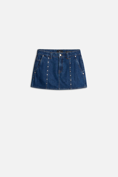 MANKIND Milly Studded Mini Skirt in Le Blue
