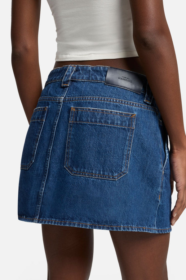 MANKIND Milly Studded Mini Skirt in Le Blue