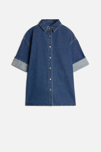 MANKIND Nina Cuffed Overshirt in Radar
