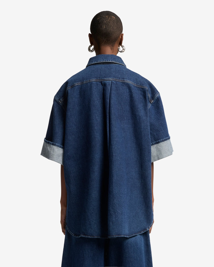 MANKIND Nina Cuffed Overshirt in Radar