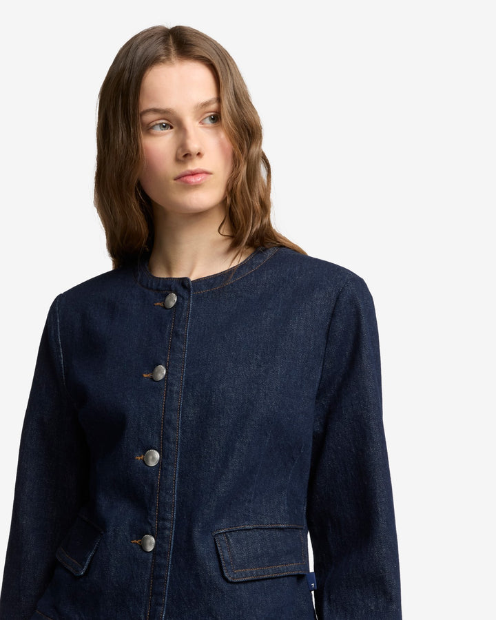 ジャケット ETRO Woman Jacket Blue WRCA007099TUEG0 B3895 Women's Oversized jacket in crystal denim | Blue | Diesel