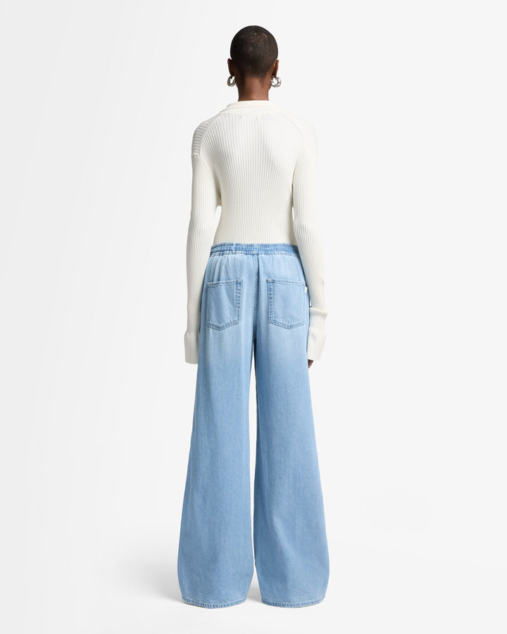Weightless Wide Leg Denim Pant in Hana