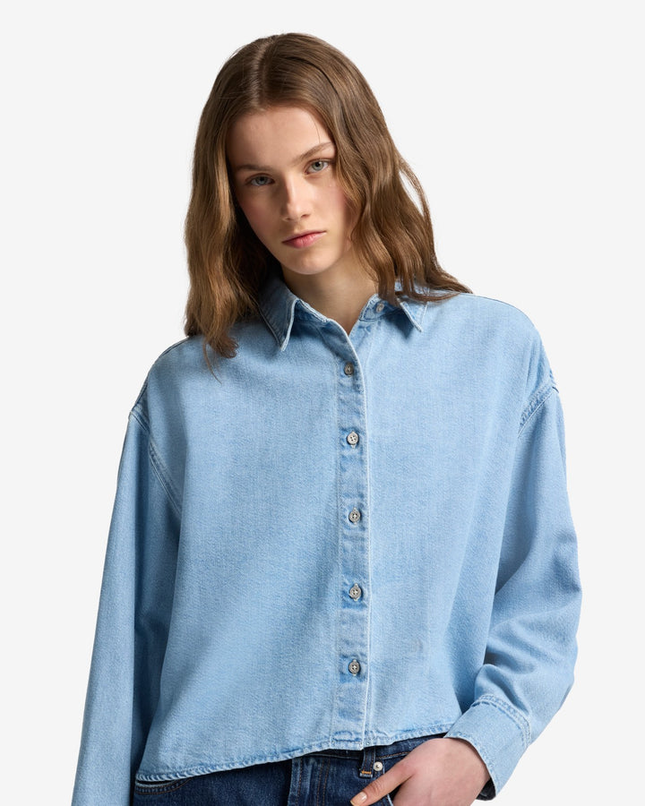 売れ筋商品|||7フォーオールマンカインド シャツ レディース トップス NINA OVERSHIRT - Button-down blouse - radar MANKIND Nina Cuffed Overshirt in Radar | 7 For All Mankind