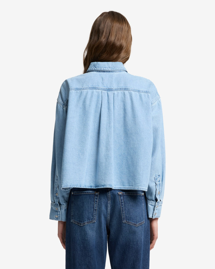 Weightless Nina Cropped Shirt in Hana | 7 For All Mankind