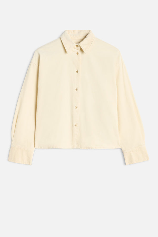 NINA CROPPED SHIRT in Corduroy
