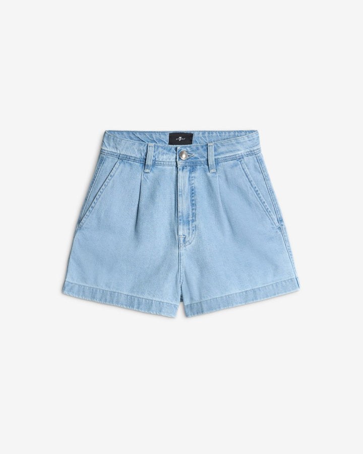【DIME】 PLEATED DENIM SHORTS / BLUE WASHED Pleated Denim Shorts – Dime