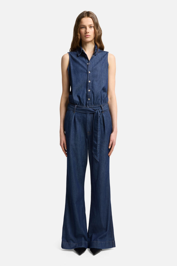 Weightless Denim Jumpsuit in Halona