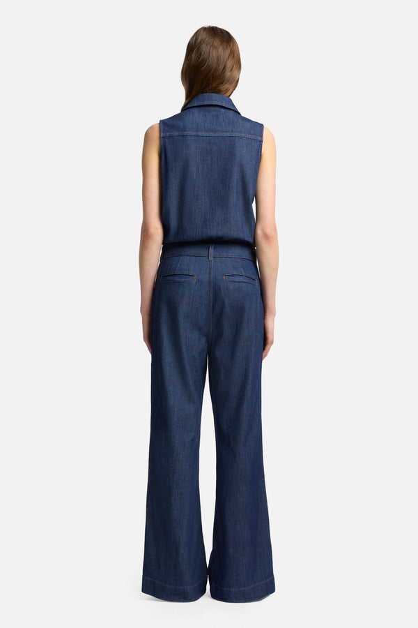 Weightless Denim Jumpsuit in Halona