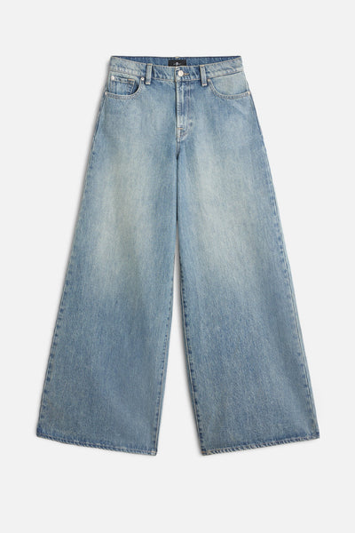 Marie Wide Leg in Coated Midland