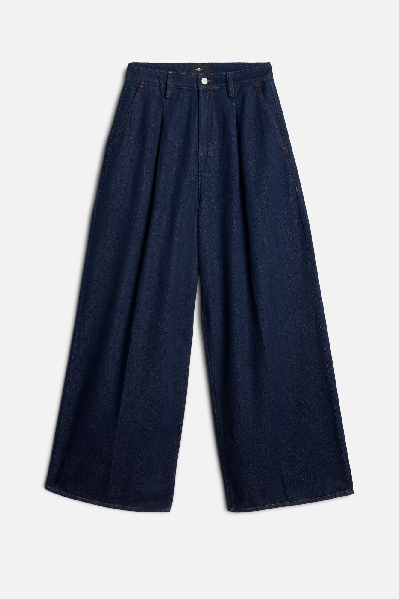 MANKIND Pleated Wide Leg Trouser in Franklin | 7 For All Mankind