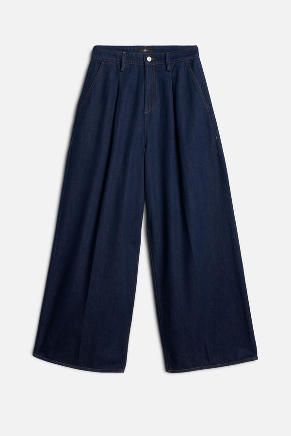 PLEATED WIDE LEG TROUSER