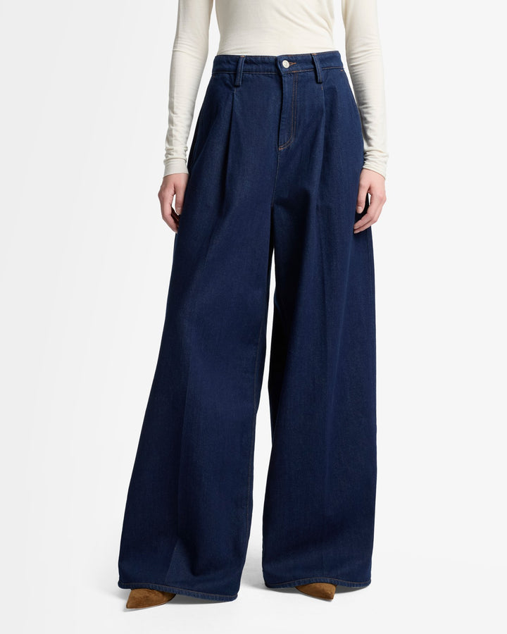 MANKIND Pleated Wide Leg Trouser in Franklin